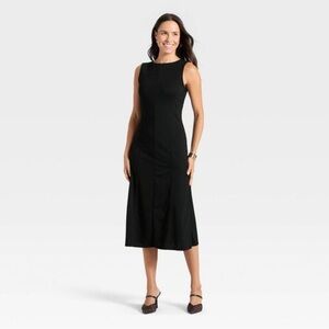 Women’s Sleeveless Maxi Knit Dress a new day Black